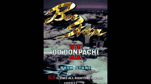 DoDonPachi II Bee Storm Arcade Game, IGS 2001, longplay