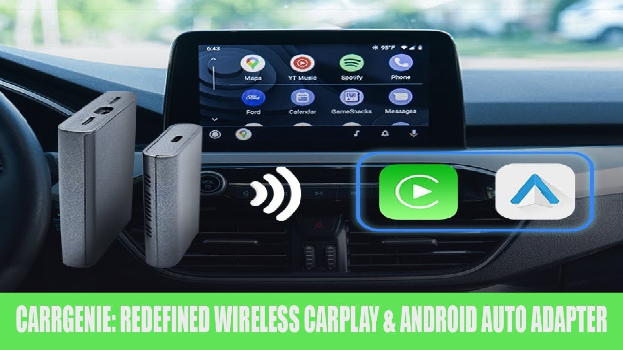 CarrGenie: Redefined Wireless Carplay & Android Auto Adapter