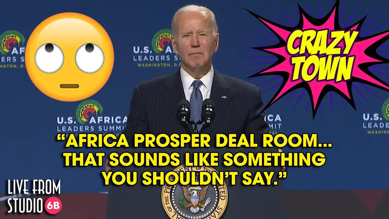 Joe Biden at the U.S. Africa Summit Is Total Cringe (Crazy Town)