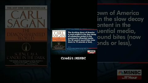 Carl Sagan wrote about what seems to be occurring now