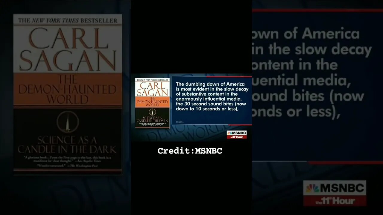 Carl Sagan wrote about what seems to be occurring now