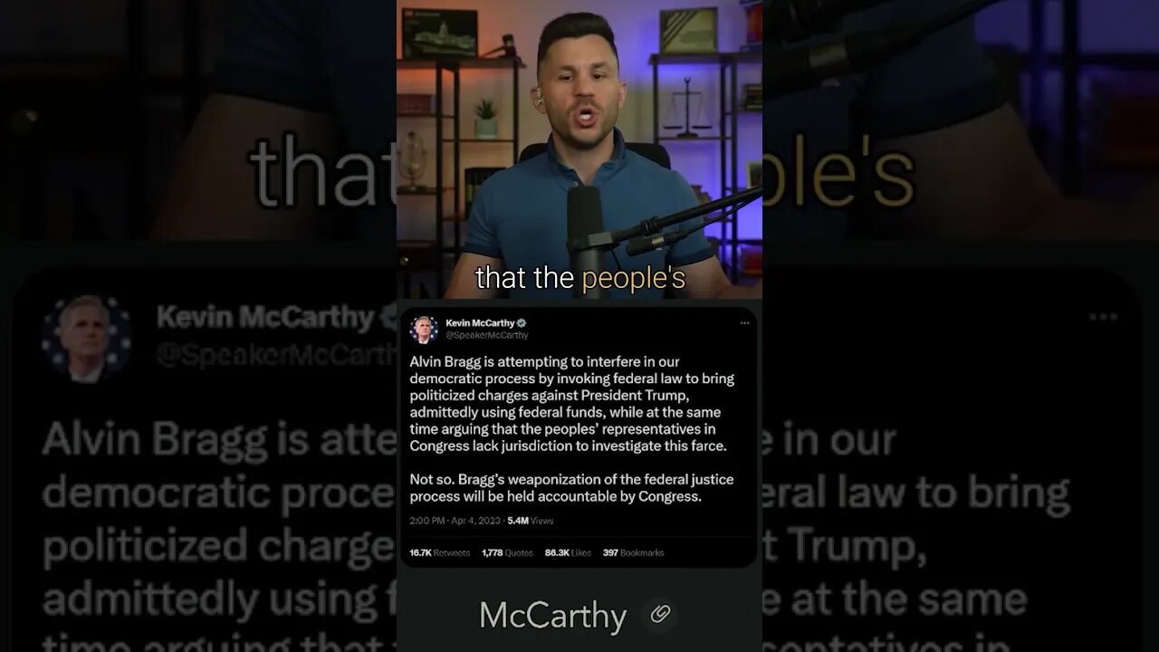 McCarthy Promises to Respond #shorts