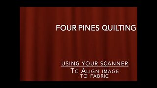 Scanning your fabric and aligning your design with Becky & Brent