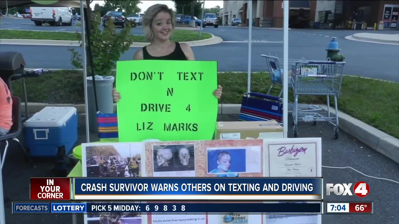 Crash survivor shares her story in hopes it prevents more distracted-driving crashes