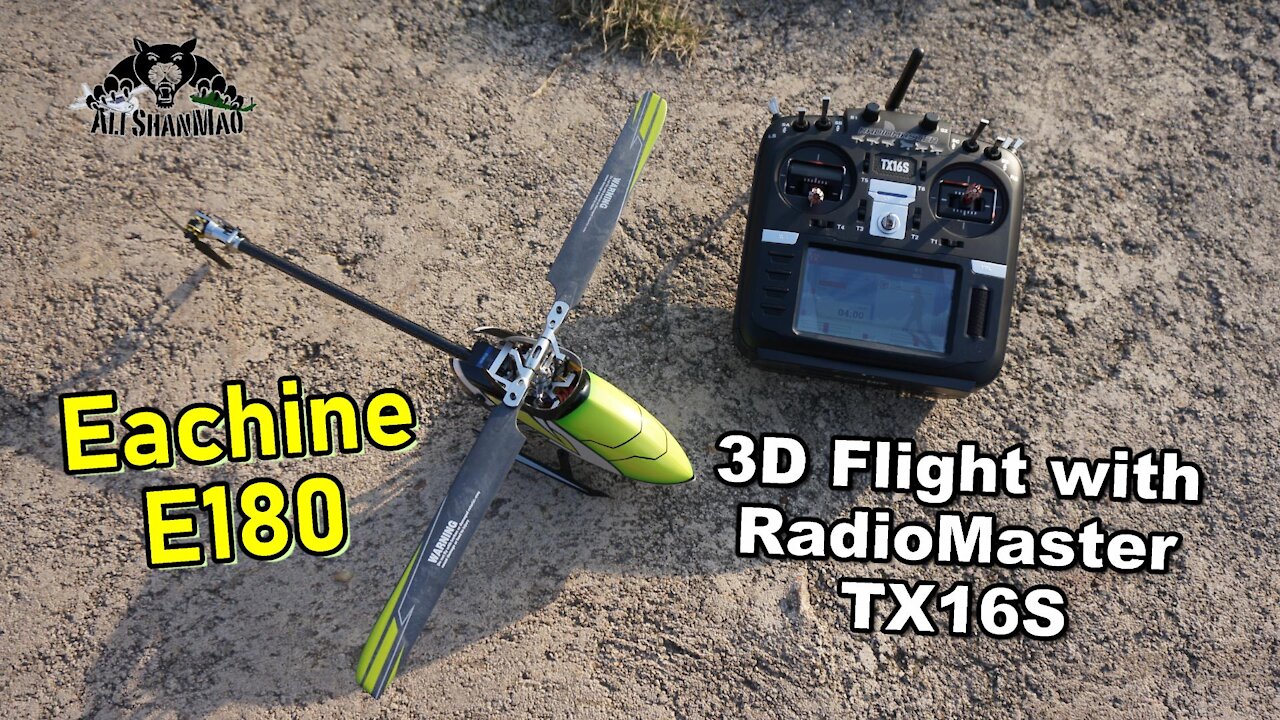 Eachine E180 Direct Drive RC Helicopter with RadioMaster TX16S