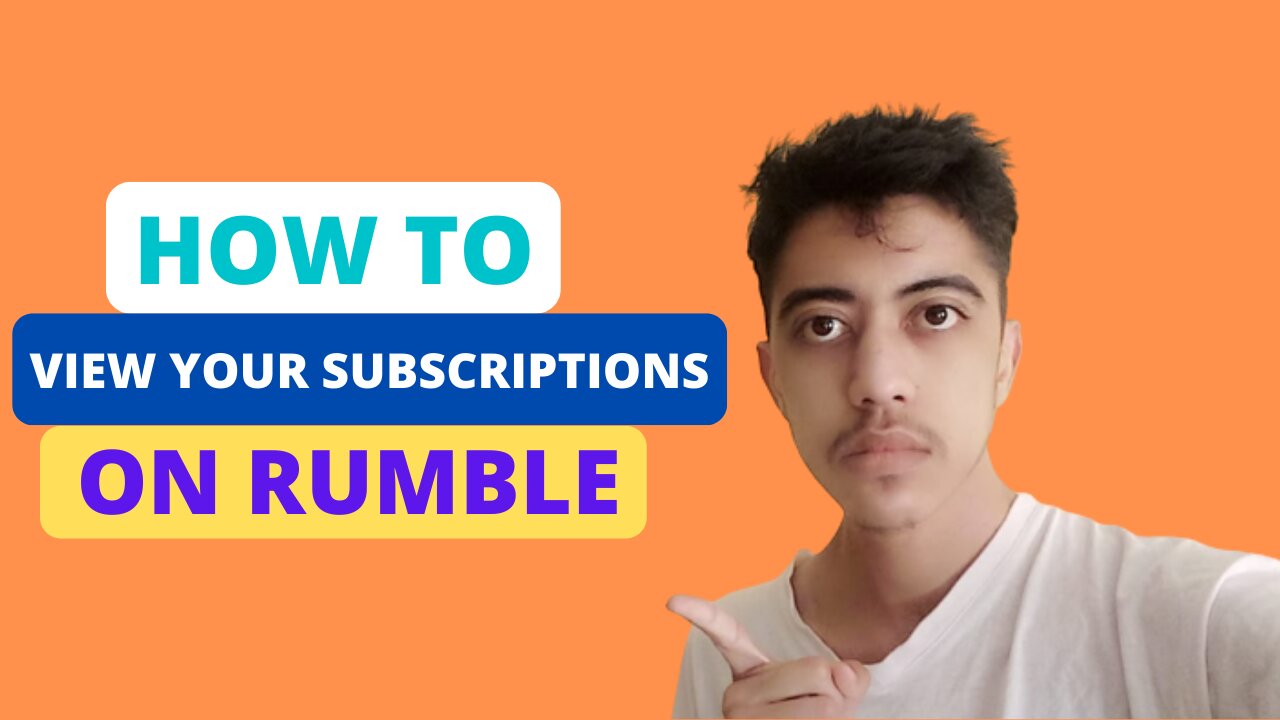 How to View Your Subscriptions On Rumble