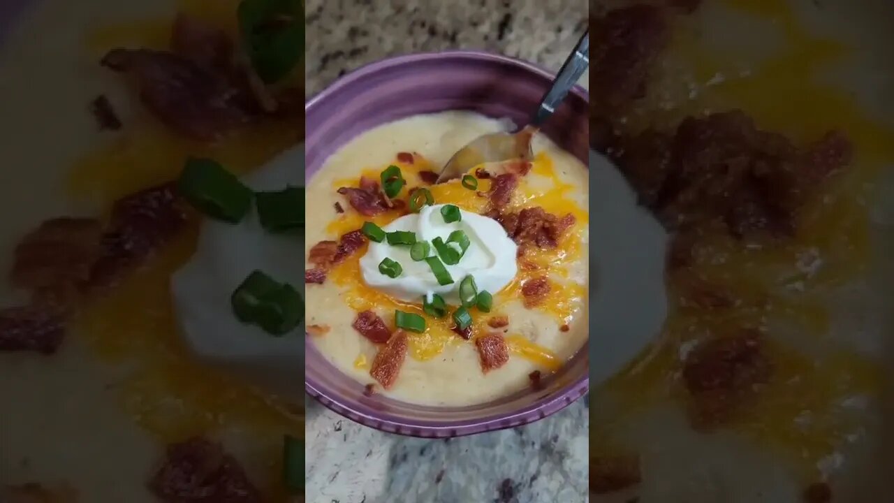 Loaded mashed potatoes | @thegrillindaddy on IG 🇺🇸🥓🥔 #shorts