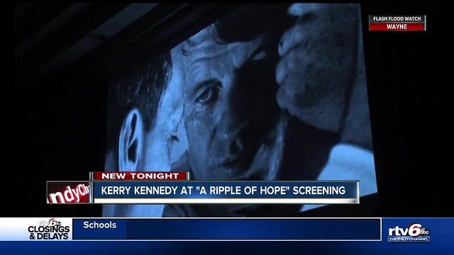 Robert Kennedy's daughter attends "A Ripple of Hope" screening in Indianapolis