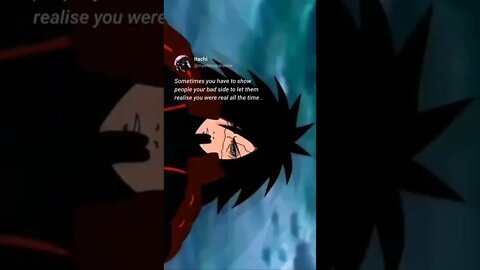 Painful, but true! Credits to @myanimeparadise on Instagram #shorts #shortsvideo #fyp #madara #quote