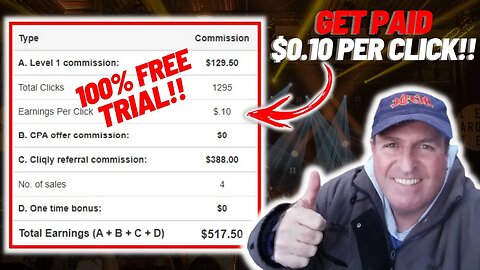 THIS Pays YOU $0.10 PER CLICK! (100% FREE TRIAL) | Make Money Online In 2023 FAST! #shorts