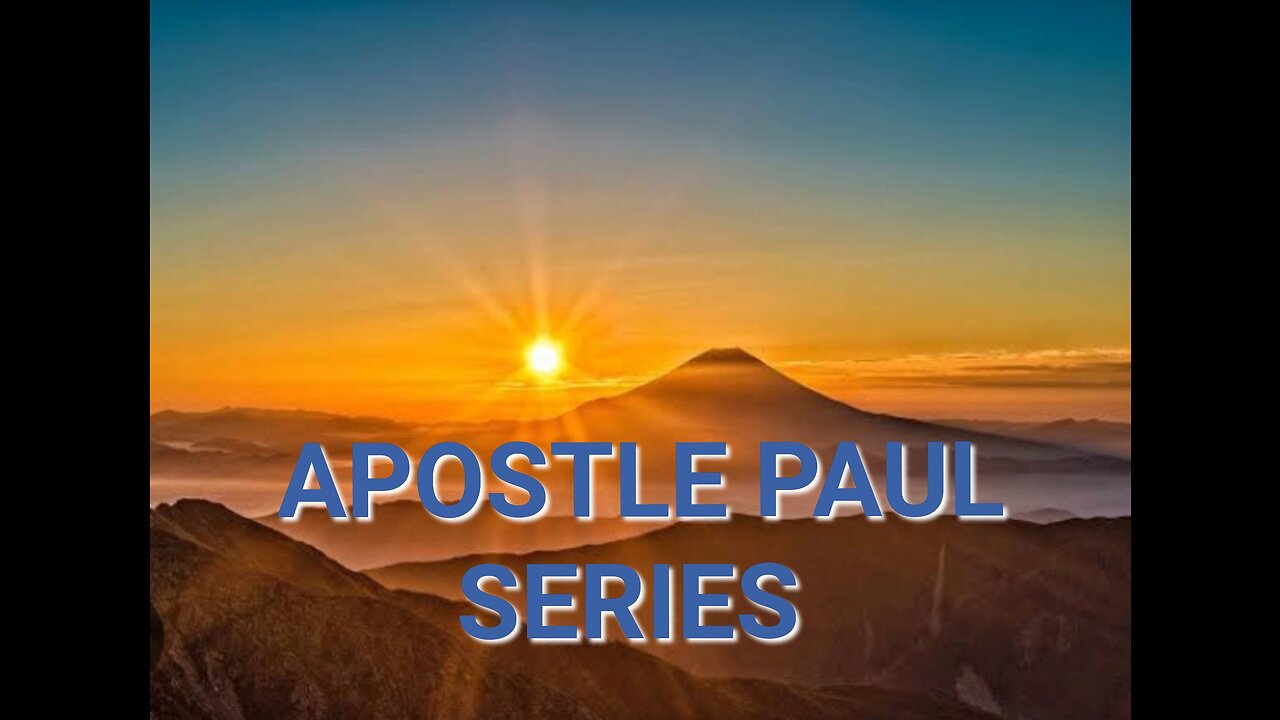 APOSTLE PAUL SERIES ~ prophesy & prophets