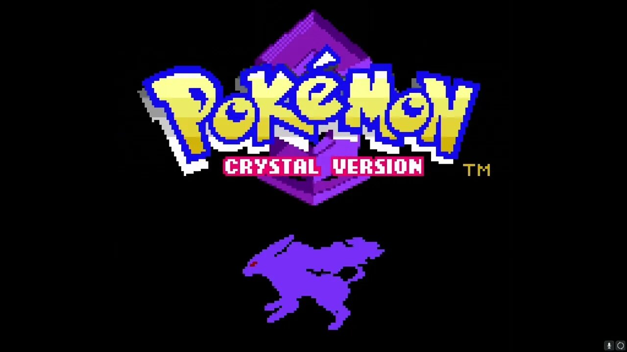 Pokemon Crystal Game Boy Color Opening Scene