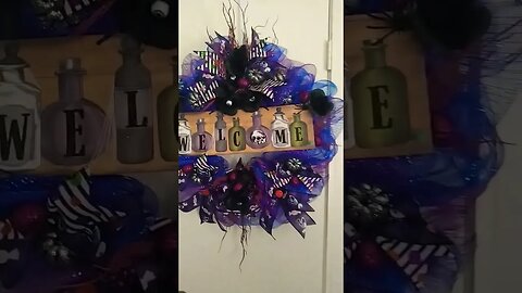 Halloween Wreath 22.oo To Make. Dollar Tree.