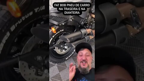 Pneu de carro na roda dianteira de moto pode?