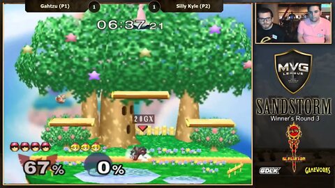 MVG Sandstorm: Singles R2 - Gahtzu (C. Falcon) vs. Silly Kyle (Peach)
