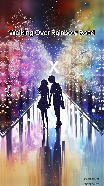 Walking Over Rainbow Road. 🎨
