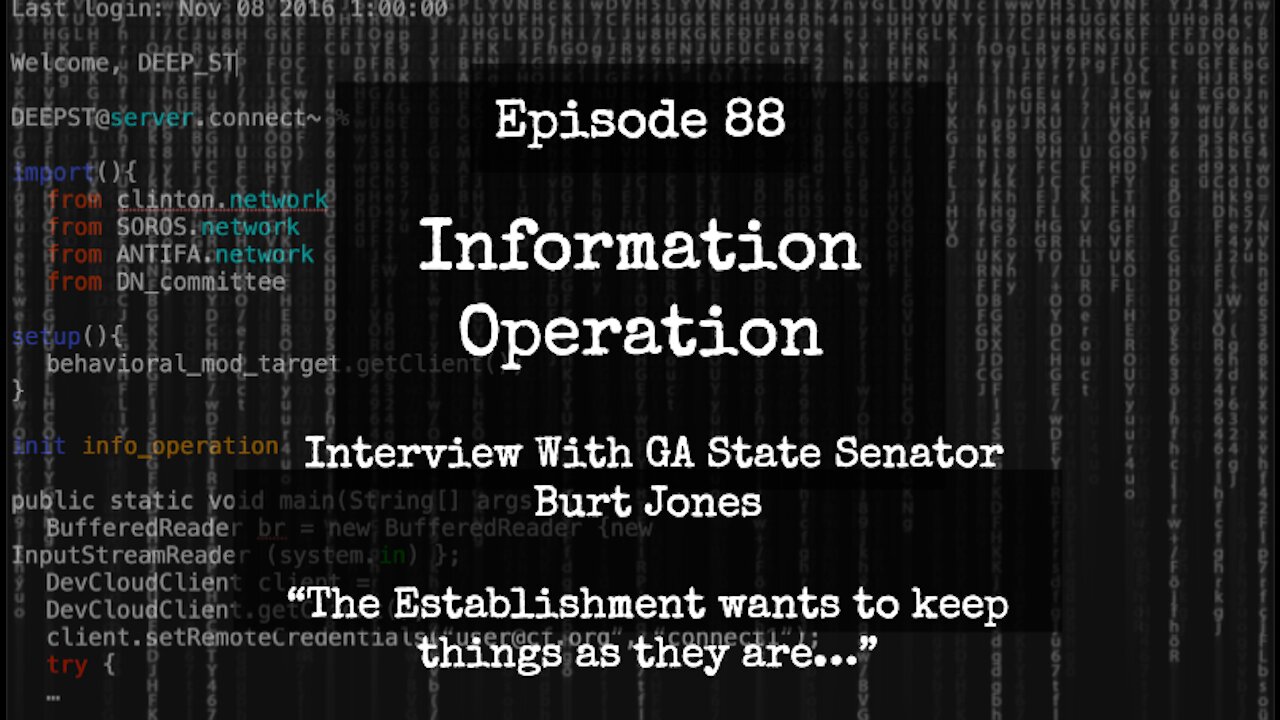 IO Episode 88 - Interview with GA State Senator Burt Jones