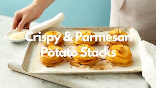 Crispy & Parmesan Potato Stacks Recipe