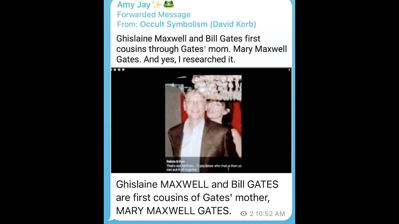 Ghislane Maxwell & Bill Gates related??