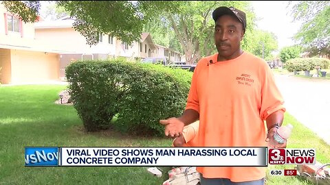 Viral Video Shows Resident Harassing Local Concrete Company - Breaks Headlights, Steps in Concrete