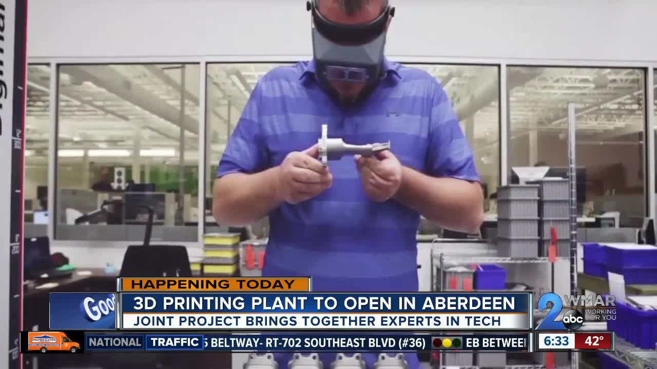 3-D printing plant for military weapons opens in Aberdeen
