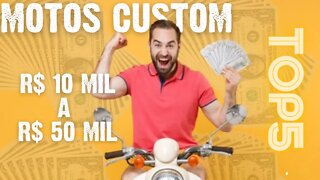 #Top5 Motos Custom por Faixa de Preço💸💸