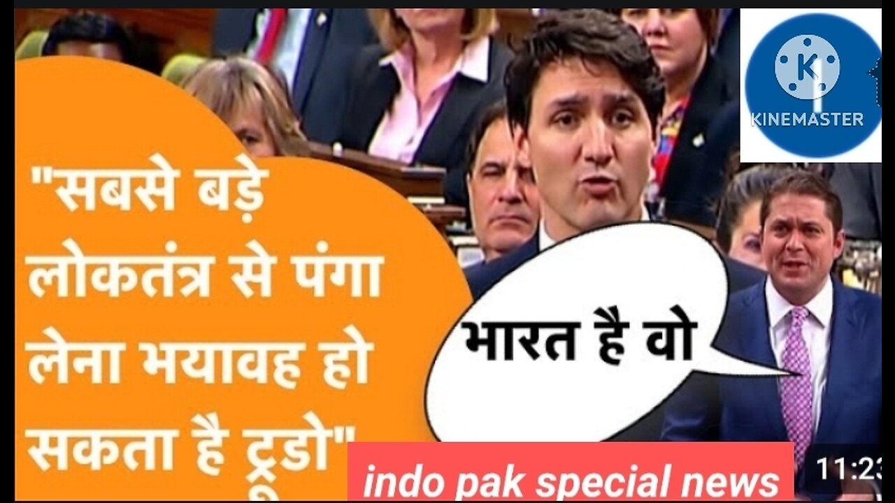 Canadian parliamenterian bashing justin truedo