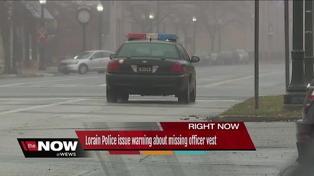 Lorain police badge and tactical vest stolen, authorities warn about possible fake officer