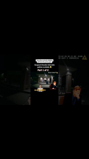 Suspect falls on police: caught in the act #police #funny #shorts #viral #fypシ #caughtoncamera