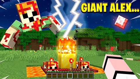 He SUMMONED Giant Alex In Minecraft