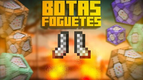 BOTAS FOGUETES COM BLOCO DE COMANDO! MINECRAFT BEDROCK