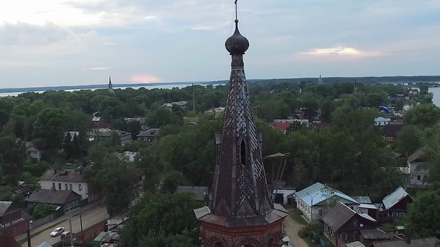 Real-life synchronization point Assassin's creed drone view