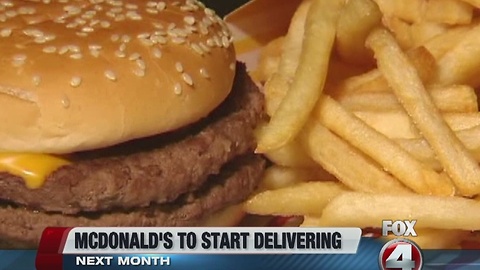 McDonald's to soon deliver