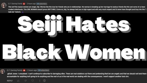 Seiji Hito Hates Black Women 🤷🏿‍♂️