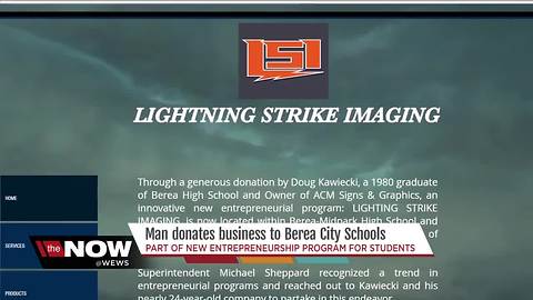 Man donates his business to help Berea City School students learn entrepreneurship
