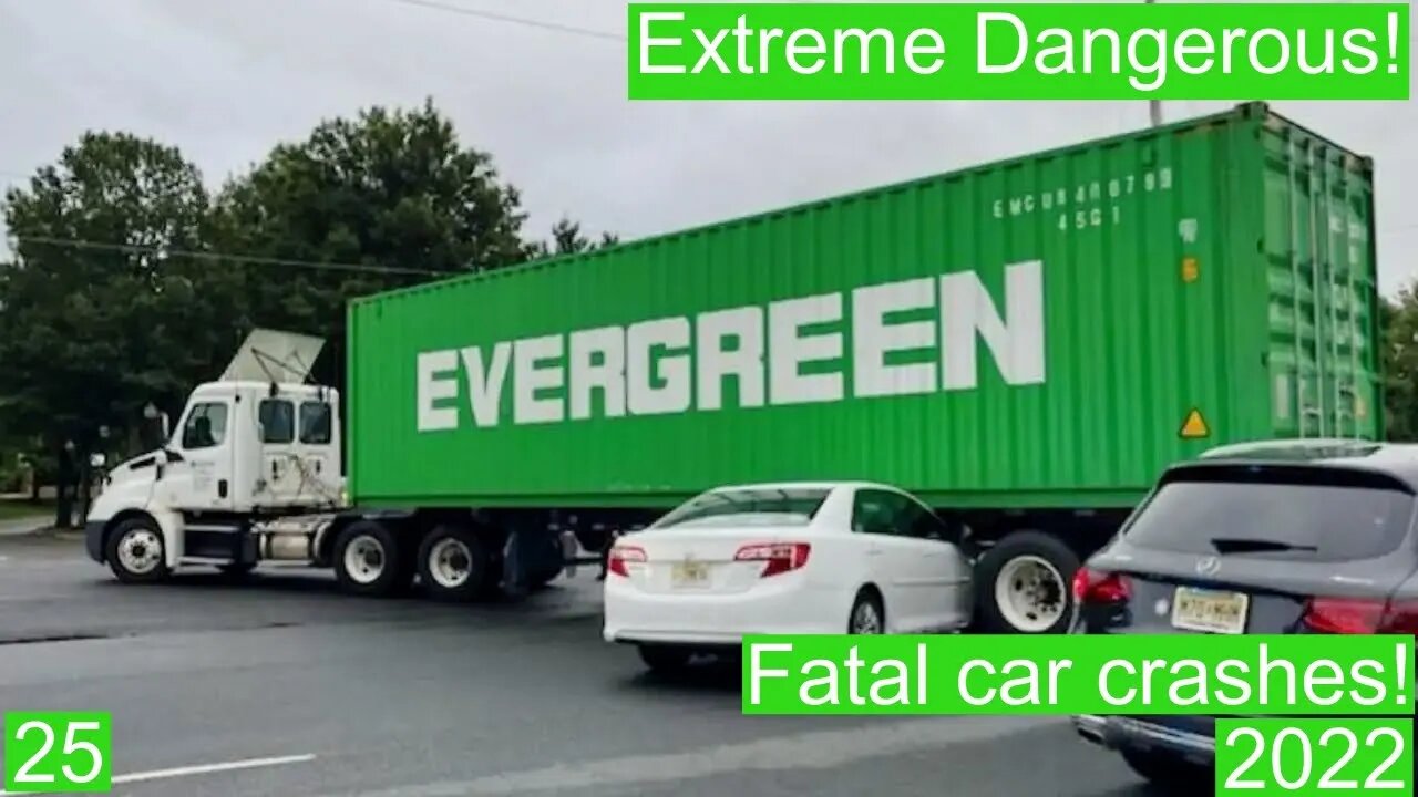 Extreme Dangerous! Fatal car crashes 25- 2022