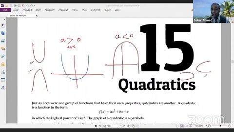 Live: Class 2: Quadratics Function (SAT -EST- ACT)