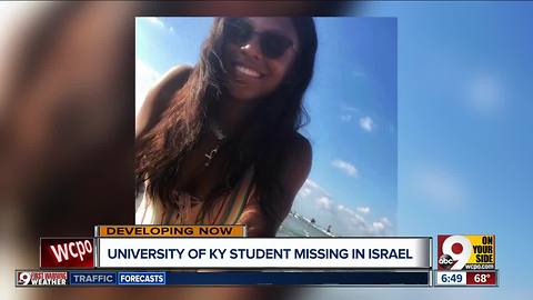 University of KY student missing in Israel