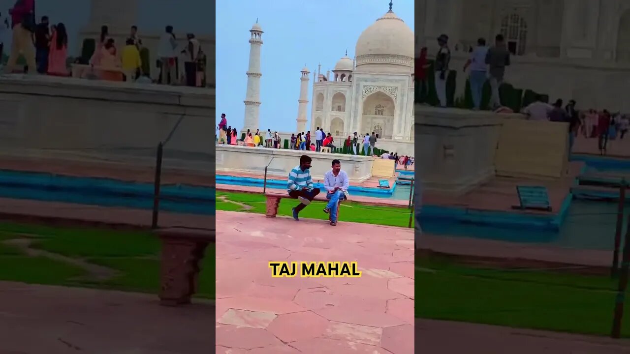 Front view of Taj Mahal Agra #trending #ytshorts #shorts #shortvideo #agra #tajmahal