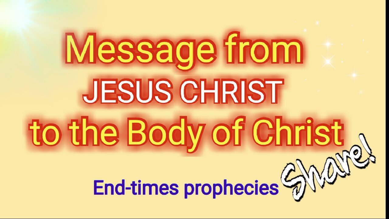 Message from GOD about VICTORY, Commissioning, end-times, JESUS is Coming Soon- Share!!