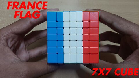 France Flag in 7x7 cube #rumble