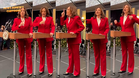 Cackling Kamala tells the audience she has "no regrets" about being a stand-up comedian and is "not going to be dispirited" after her embarrassing campaign and defeat.