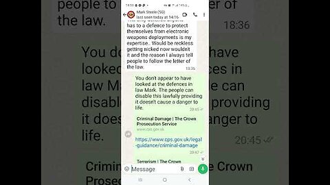 RESPONSE MARK STEELE - 5G threat - Conclusion - People need to disable the 5G now - See Telegram