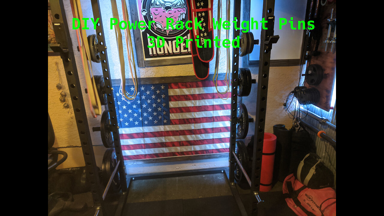 DIY 3D printed homegym weight storage plates for the homegym