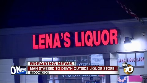 Man stabbed to death during fight outside Escondido liquor store
