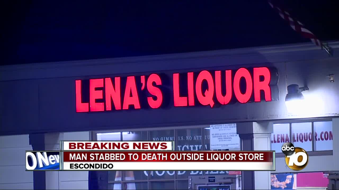 Man stabbed to death during fight outside Escondido liquor store