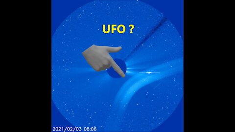 Solar flare seen February 2nd and strange UFO anomaly