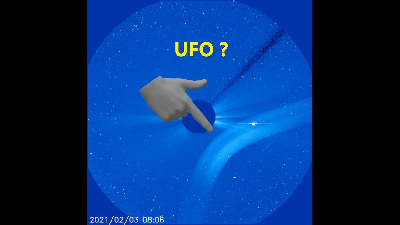 Solar flare seen February 2nd and strange UFO anomaly