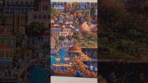 60,0000 piece What a Wonderful World Jigsaw Puzzle Day 54! #shorts #puzzle #jigsawpuzzles #puzzles