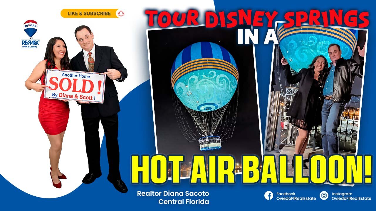 Thrilling Ride: Florida's Disney Spring's Helium Balloon Adventure!